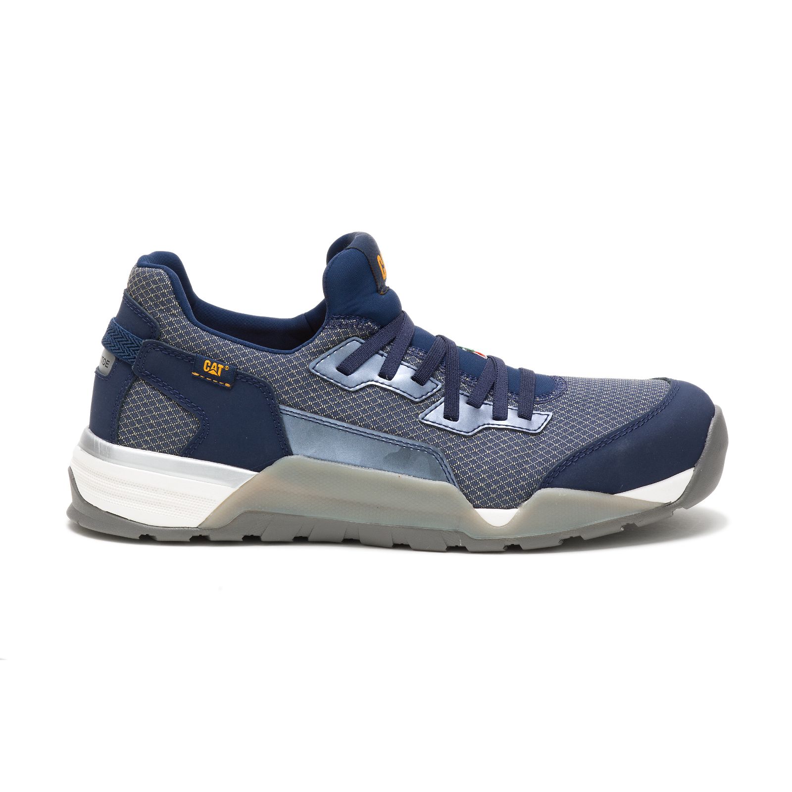 Caterpillar Shoes Lahore - Caterpillar Sprint Textile Alloy Toe Csa Mens Work Shoes Blue (024673-DAQ)